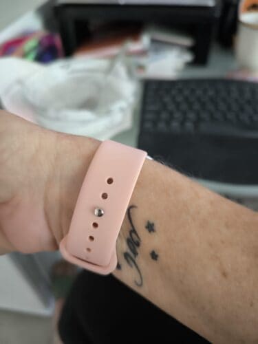 Click to view full screen רצועת סיליקון ורוד Quick Release 20mm סגירה פנימית photo review