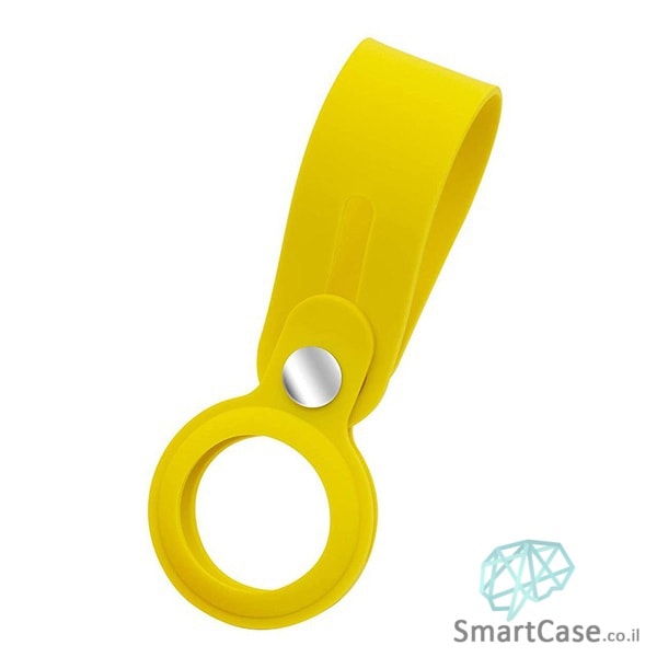 כיסוי קשירה לאייר תג / Apple AirTag Loop בצבע צהוב