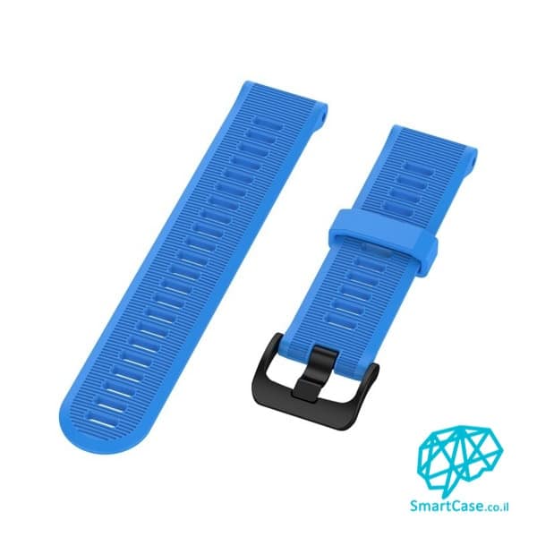 רצועת סיליקון 22 מ"מ בצבע Blue עם אבזם לשעוני גרמין פניקס Fenix 5 6 6 Pro רצועת סיליקון 22 מ"מ בצבע Blue עם אבזם לשעוני גרמין פניקס Fenix 5 6 6 Pro