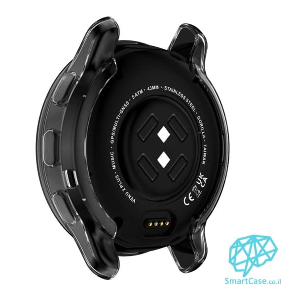כיסוי היקפי מלא מסיליקון שקוף שעון גרמין Garmin Venu 2 Plus