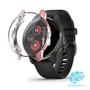 כיסוי היקפי מלא מסיליקון Pink שעון גרמין Garmin Venu 2 Plus