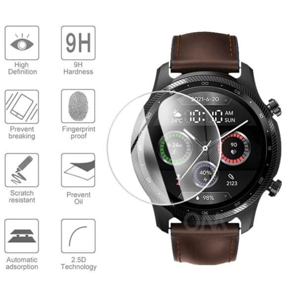מגן מסך זכוכית לשעון יד חכם Mobvoi TicWatch Pro 3 Ultra