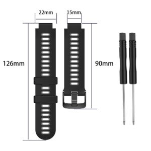 רצועת סיליקון לשעון Garmin Forerunner 735XT/630/620/235/230/220 שני צבעים