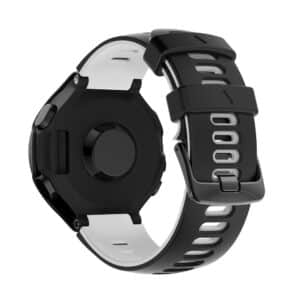 Black white רצועת סיליקון לשעון Garmin Forerunner 735XT/630/620/235/230/220 שני צבעים