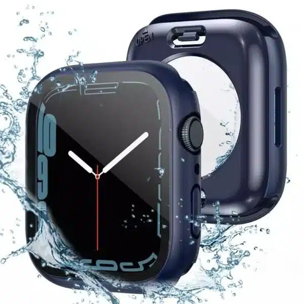 כיסוי זכוכית היקפי 360 נגד מים עבור שעון אפל ווטש 9 אפל ווטש 8 אפל ווטש 7