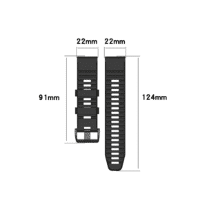 רצועת סיליקון 22mm אבזם לשעוני גרמין פניקס Fenix 5 6 7