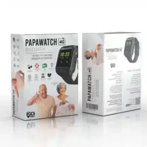 שעון חכם לגיל השלישי PapaWatch GPS לחצן מצוקה SOS מד דופק תזכורת נטילת תרופות