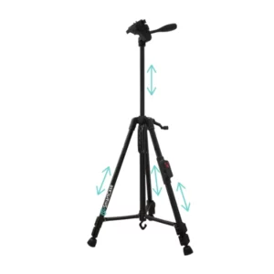 חצובה מקצועית עם תיק יכולת נשיאה של עד 3 ק"ג DC-500 ושלט גובה 140 ס"מ