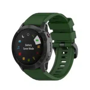 רצועת סיליקון לשעוני גרמין פניקס Garmin Fenix 5 6 7 Army green 22mm