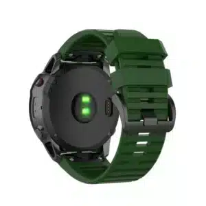 רצועת סיליקון לשעוני גרמין פניקס Garmin Fenix 5 6 7 Army green 22mm