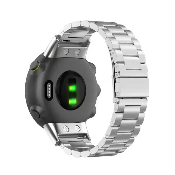 רצועת ברזל חוליות לשעוני Garmin Forerunner 45/45S בצבע Silver