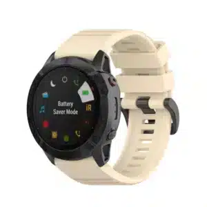 רצועת סיליקון לשעוני גרמין פניקס Garmin Fenix 5 6 7 Beige 22mm