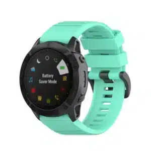 רצועת סיליקון לשעוני גרמין פניקס Garmin Fenix 5 6 7 Lake blue 22mm