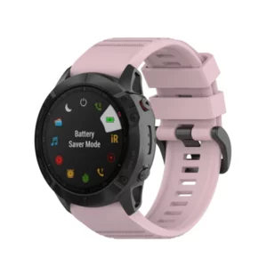 רצועת סיליקון לשעוני גרמין פניקס Garmin Fenix 5 6 7 Rose pink 22mm