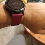 רצועת סיליקון בורדו עם אבזם Quick Release 22mm photo review