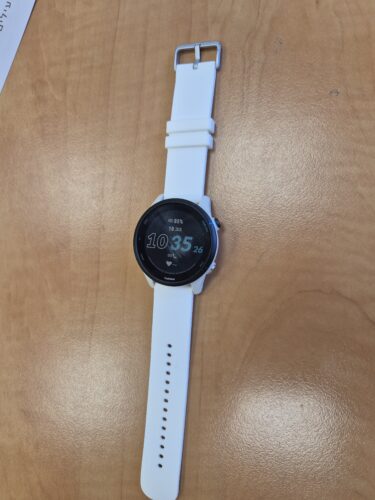 Click to view full screen רצועת סיליקון חלקה Quick Release 22mm אבזם כסוף White photo review