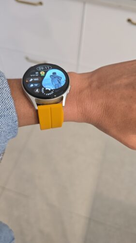 רצועת סיליקון Quick Release 20mm סוגר מגנטי כסוף צבע רצועה Yellow photo review