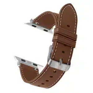 רצועת סיליקון אפל ווטש דמוי עור בצבע Brown