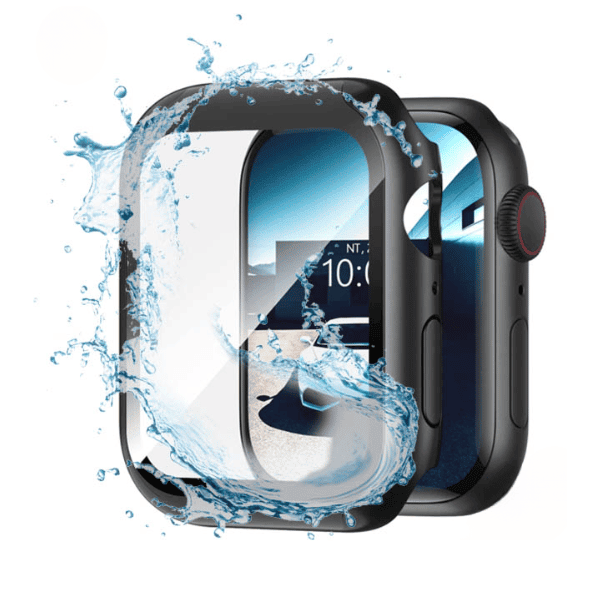 כיסוי מגן לשעון אפל שחור נגד מים