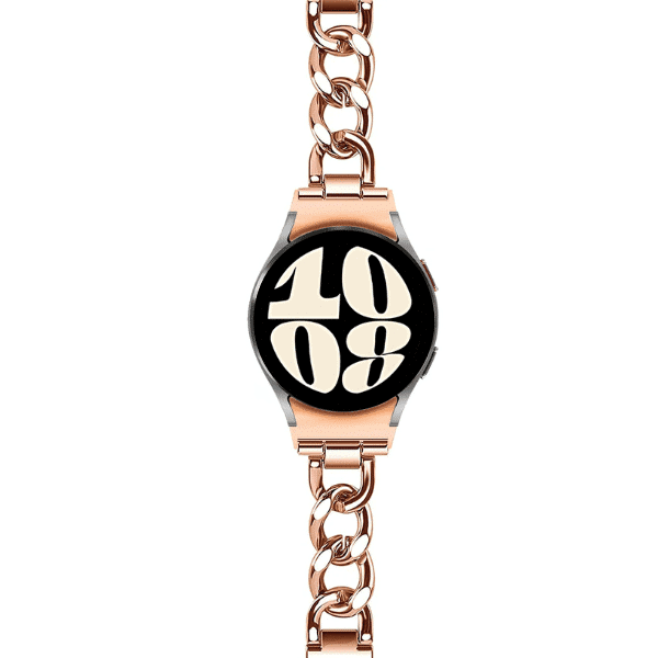 רצועה לשעון צמיד שרשרת OneClick גלקסי ווטש 4/5/6 זהב ורדים רצועה לשעון צמיד שרשרת OneClick גלקסי ווטש 4/5/6 זהב ורדים