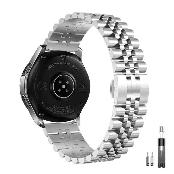 רצועת ברזל חוליות Quick Release 22mm Five Beads כסף