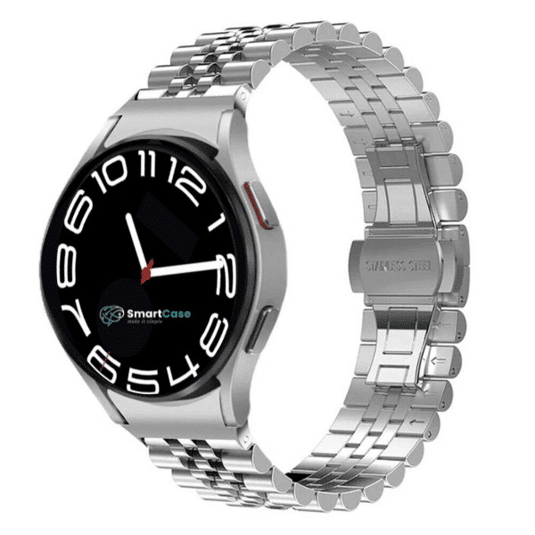 רצועה לשעון גלקסי ווטש 4/5/6 Five Beads ברזל OneClick כסוף רצועה לשעון גלקסי ווטש 4/5/6 Five Beads ברזל OneClick כסוף