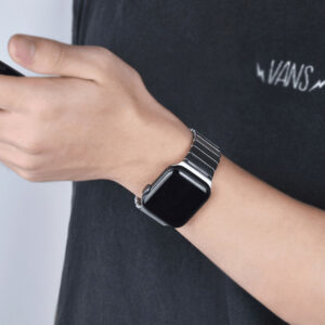 רצועה לאפל ווטש 42/44/45/49mm ברזל פרימיום שחור