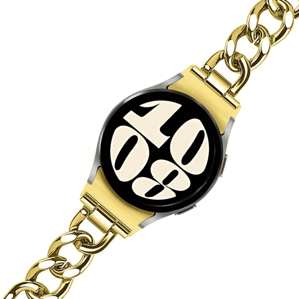 רצועה לשעון צמיד שרשרת OneClick גלקסי ווטש 4/5/6 זהב רצועה לשעון צמיד שרשרת OneClick גלקסי ווטש 4/5/6 זהב