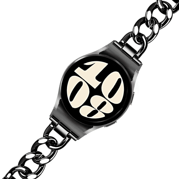 רצועה לשעון צמיד שרשרת OneClick גלקסי ווטש 4/5/6 שחור רצועה לשעון צמיד שרשרת OneClick גלקסי ווטש 4/5/6 שחור