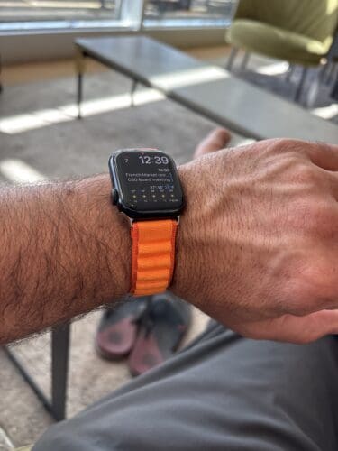 Click to view full screen רצועה לאפל ווטש Alpine Loop בד 40/41/42mmOrange photo review