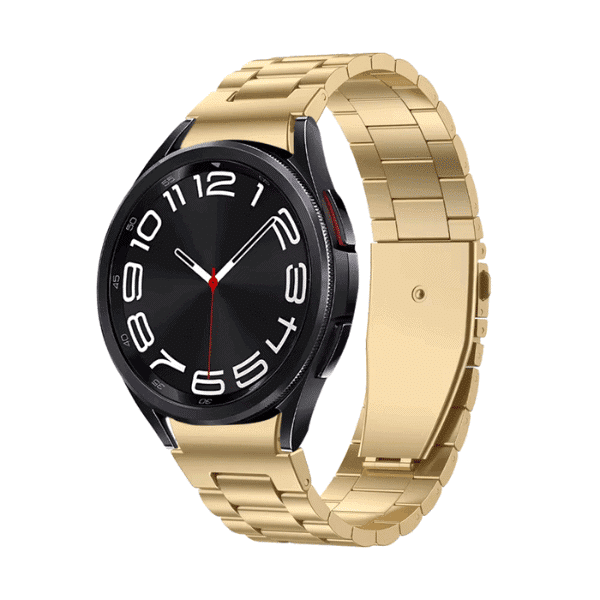 רצועת ברזל חוליות OneClick בצבע Gold לגלקסי ווטש 4/5/6