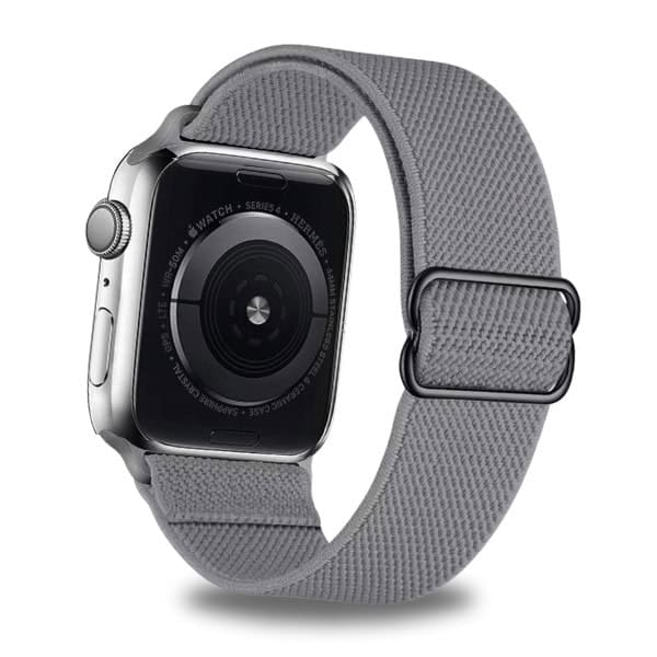 רצועה לאפל ווטש ניילון נמתח 4# Grey אבזם שחור