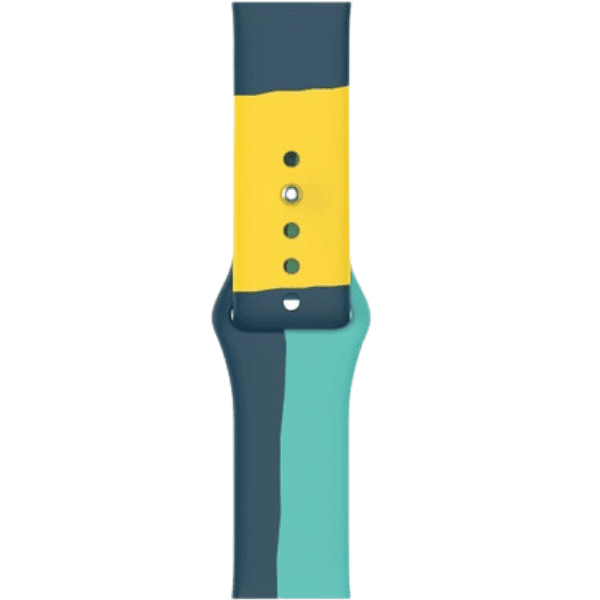 רצועה לאפל ווטש סיליקון בצבעי כחול, תכלת, צהוב רצועה לאפל ווטש סיליקון בצבעי כחול, תכלת, צהוב