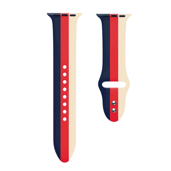 רצועה לאפל ווטש 38/40/41mm סיליקון סגירה פנימית הדפס 3 צבעים רצועה לאפל ווטש 38/40/41mm סיליקון סגירה פנימית הדפס 3 צבעים