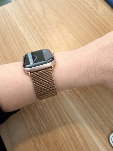 רצועה לאפל ווטש 40/41/42mm ברזל מגנט Rose Gold photo review