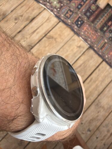 כיסוי היקפי מלא זכוכית Clear גרמין פוראנר 965 Garmin forerunner photo review