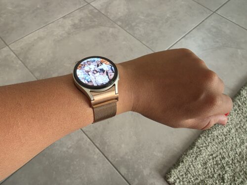 Click to view full screen רצועת Milanese עם אבזם בצבע Rose Gold לשעוני גלקסי ווטש 4/5/6/7 photo review