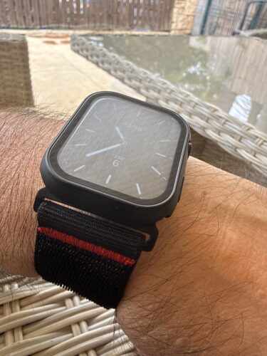 כיסוי זכוכית היקפי מלא 45mm לאפל ווטש Black photo review