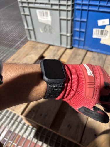 כיסוי זכוכית היקפי מלא 44mm לאפל ווטש Black photo review