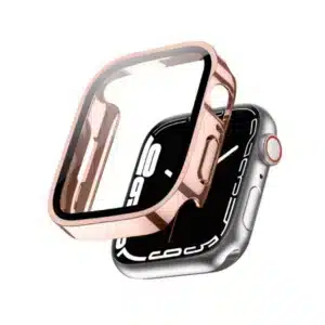 כיסוי זכוכית היקפי מלא מרובע נגד מים 41mm אפל ווטש זהב ורדים