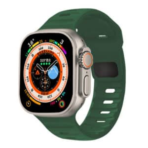 רצועה לאפל ווטש 44/45/46/49mm סיליקון 26mm רחב Dark green 6#