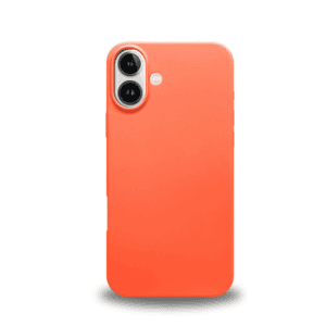 כיסוי סיליקון לאייפון iPhone 16 Plus כתום Velox