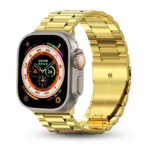 רצועה לאפל ווטש 44/45/46/49mm ברזל חוליות Gold