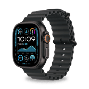 רצועת Ocean לאפל ווטש 44/45/46/49mm אבזם צבע שחור Black
