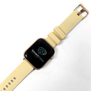 רצועת סיליקון Slim לאפל ווטש 44/45/46/49mm בז' עם אבזם Rose Gold