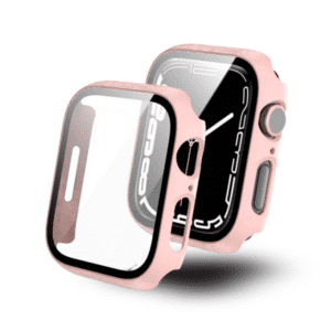 כיסוי זכוכית היקפי מלא 45mm לאפל ווטש Pink