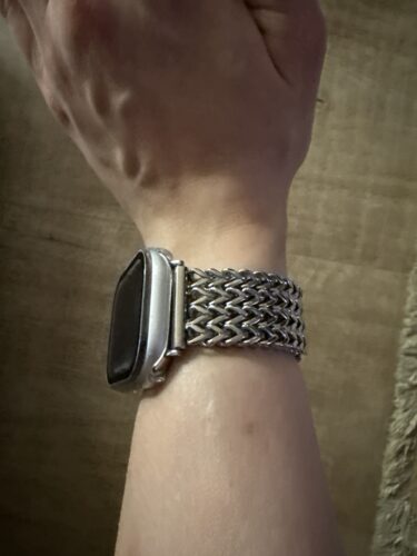 רצועת צמיד לשעון אפל Mermaid 40/41/42mm בצבע כסוף photo review