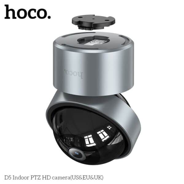 ⁦מצלמת אבטחה אלחוטית WIFI מסתובבת Hoco D5 Indoor PTZ 3MP⁩ – תמונה ⁦5⁩