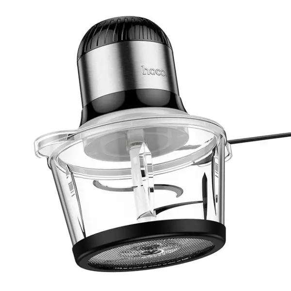 ⁦טוחן בשר חשמלי עם קערת זכוכית 300W נפח 1.8 ליטר Hoco HE34⁩ – תמונה ⁦3⁩
