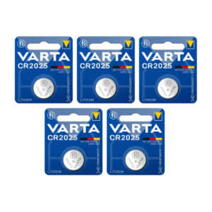 x5 סוללות כפתור CR2025 כפתור סוללות VARTA LITHIUM